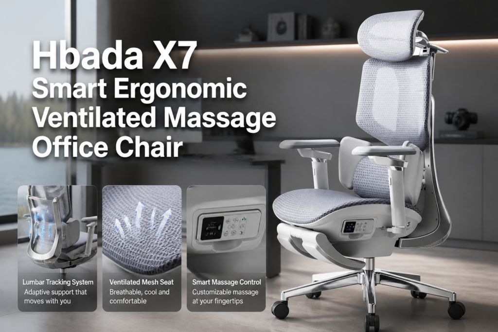 Hbada X7 Smart Ergonomic Ventilated Massage Office Chair