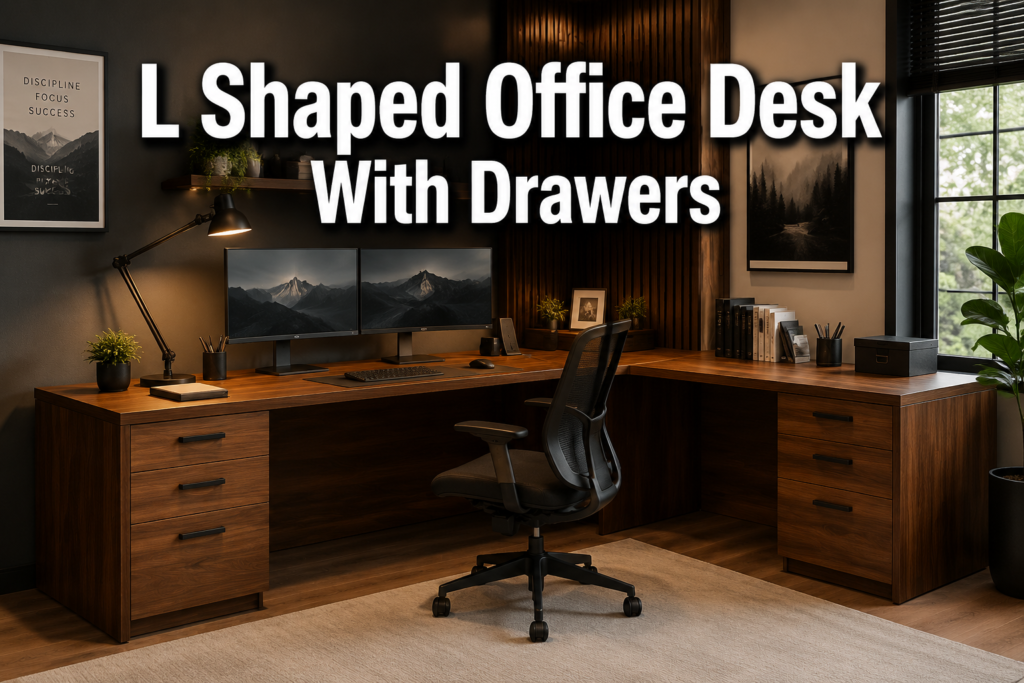 L Shaped Office Desk With Drawers Review L Shaped Office Desk With Drawers