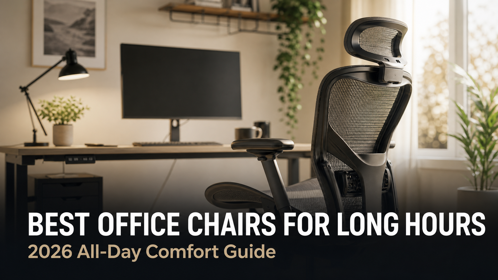 Best office chairs for long hours 2026 - ergonomic chair in a home office for all-day comfort