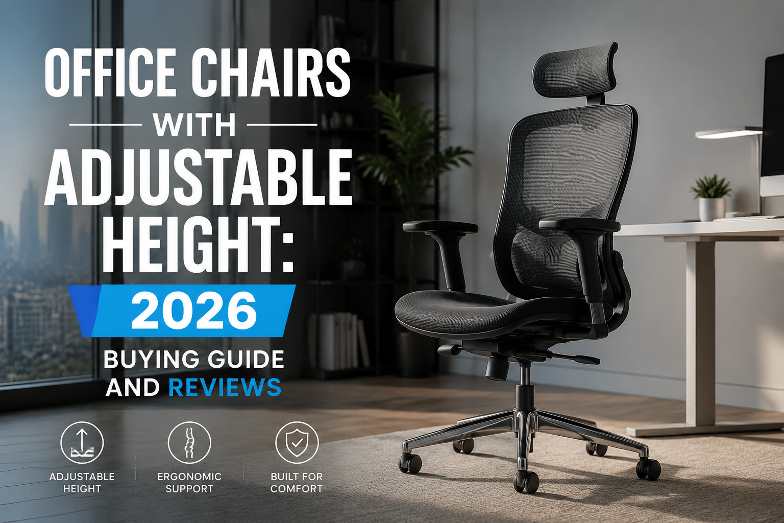 Office Chairs With Adjustable Height: 2026 Buying Guide and Reviews