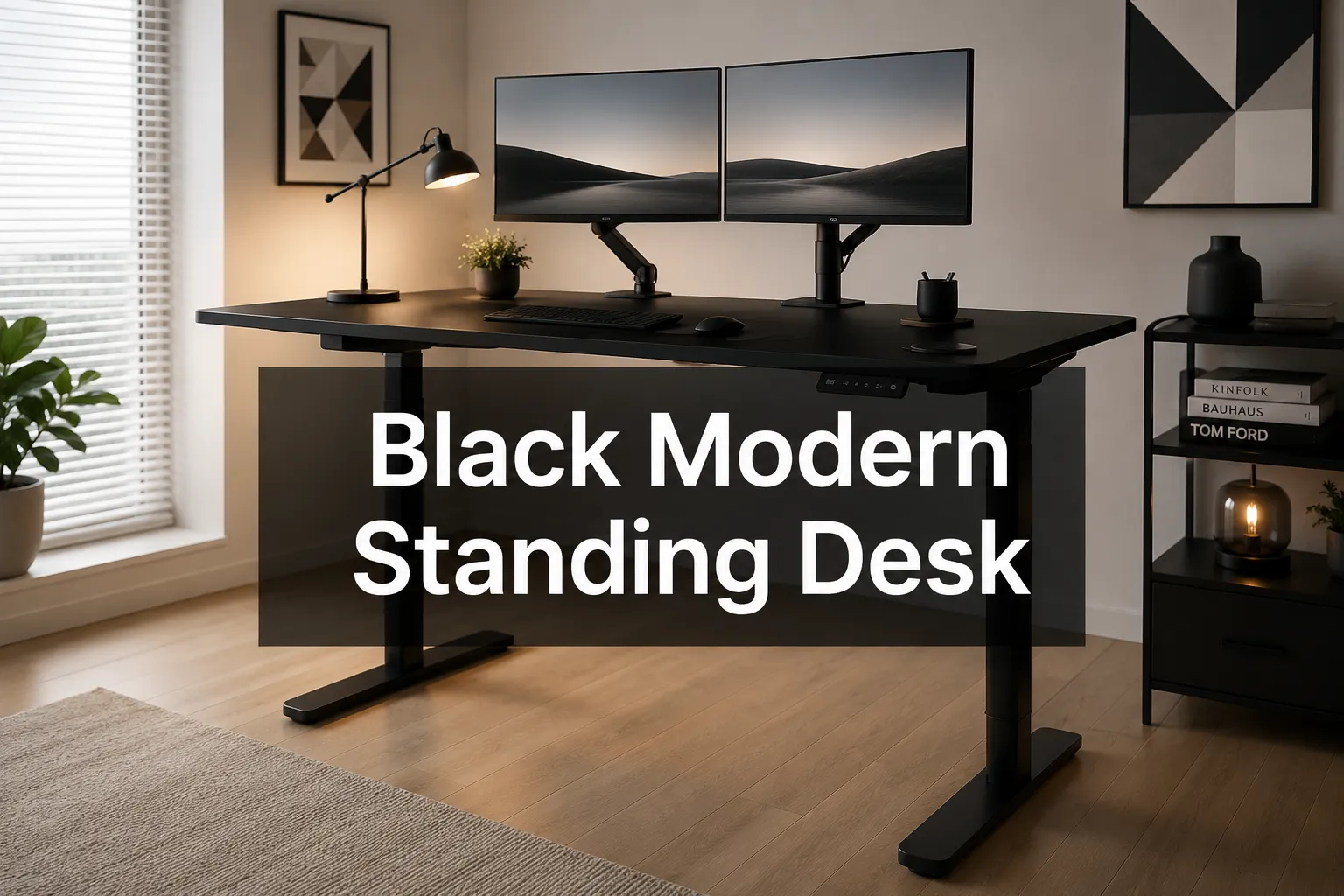 Black Modern Standing Desk