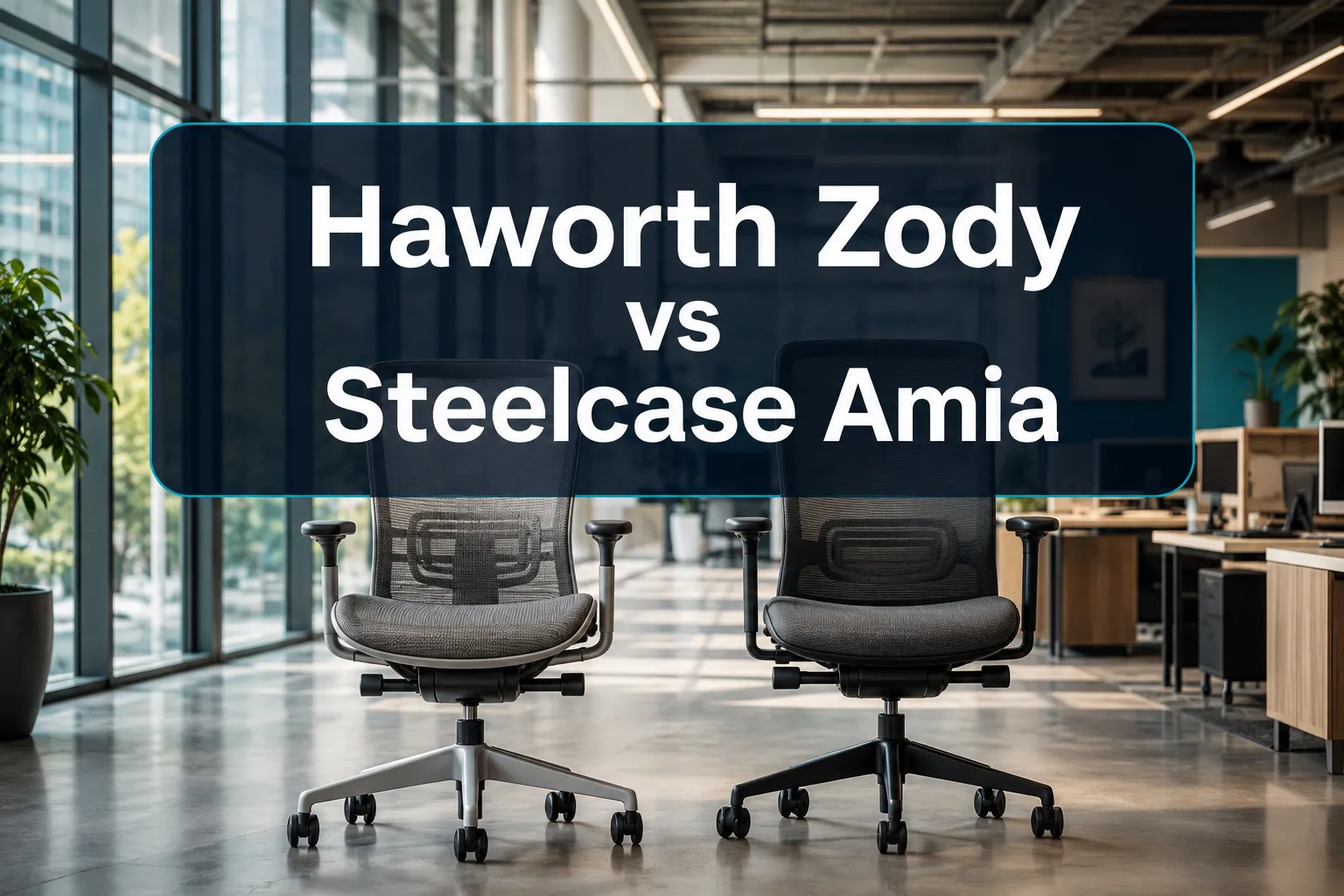 Haworth Zody vs Steelcase Amia: Which Ergonomic Chair Is Right for You in 2026?